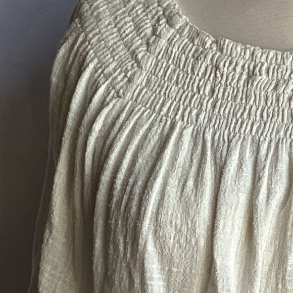 OneTeaspoon White Long Sleeve Peasant Top - Picture 2 of 2